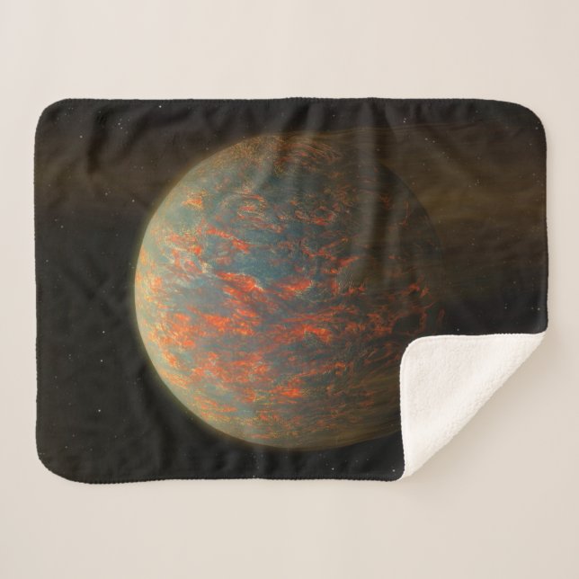 Exoplanet 55 Cancri E und seine geschmolzene Oberf Sherpadecke (Vorderseite (Horizontal))