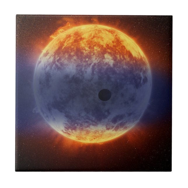Exoplanet-Wolke GJ 3470b Fliese (Vorderseite)