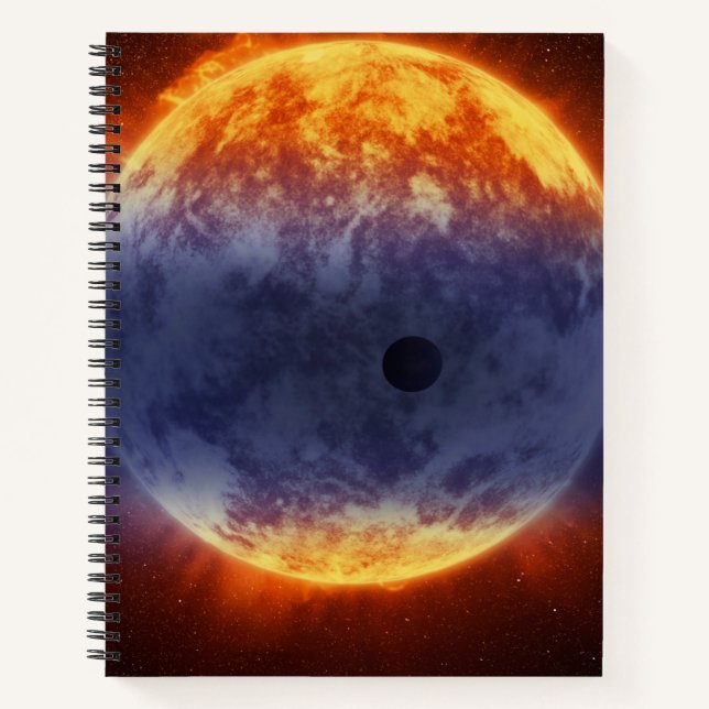 Exoplanet-Wolke GJ 3470b Notizbuch (Vorderseite)