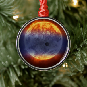Exoplanet-Wolke GJ 3470b Ornament Aus Metall
