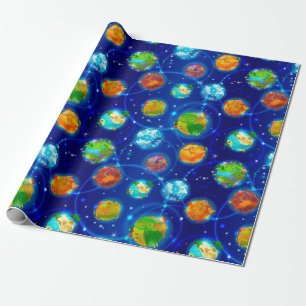 Exoplaneten Geschenkpapier