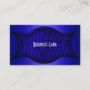 Exotic African Rich Blue Business Card Visitenkarte