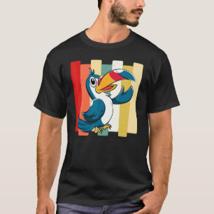 Exotic Animal Zoo Bird Toucan Retro Tropical Touc T-Shirt