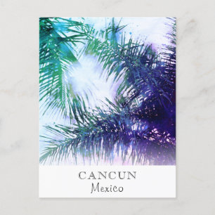 *~* Exotic AP25 Palm Leaf Personalize - Travel Postkarte