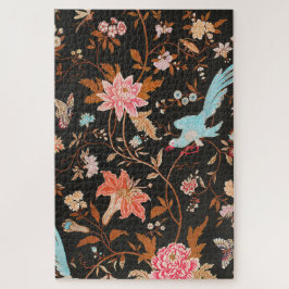 Exotic Asian Birds And Flowers Puzzle