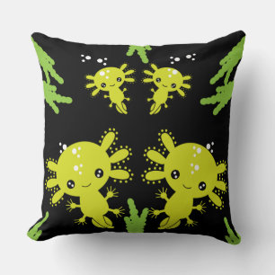 Exotic Axototl Salamander Cushion Kissen