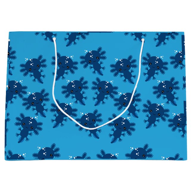 Exotic Axototl Salamander Große Geschenktüte (Vorderseite)