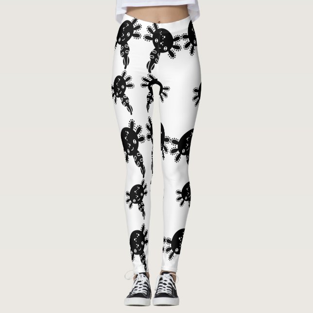 Exotic Axototl Salamander Leggings (Vorderseite)