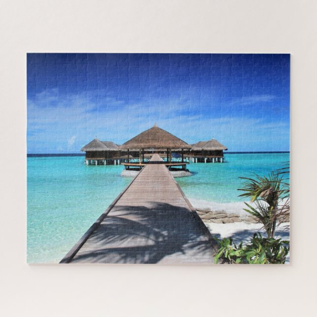 Exotic Beach Foto Jigsaw Puzzle Sommerferien (Horizontal)