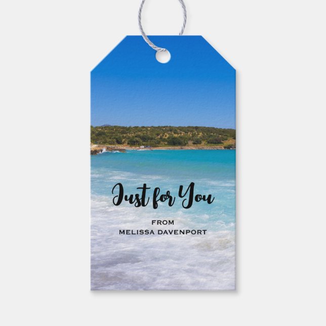 Exotic Beach Tropical Island Paradies nur für Sie Geschenkanhänger (Vorderseite)