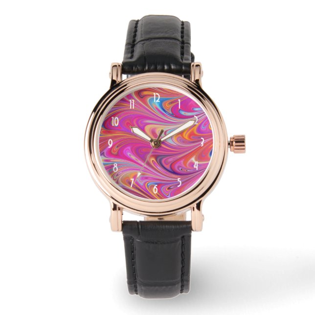 Exotic Beach Tropical Island Paradise Armbanduhr (Vorderseite)