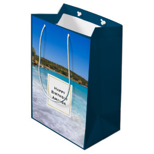 Exotic Beach Tropical Island Paradise Geburtstag Mittlere Geschenktüte