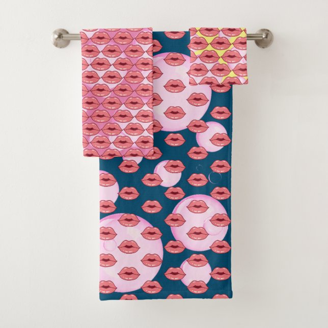 Exotic Bird Design Badhandtuch Set (Insitu)
