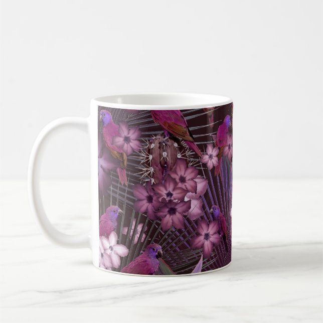 Exotic Bird Paradise 1 #art #tropical Kaffeetasse (Links)