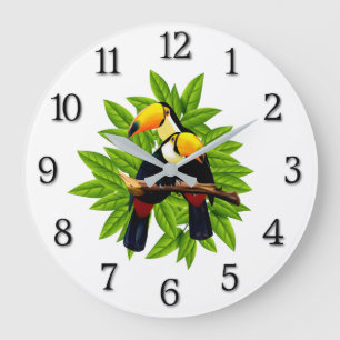 Exotic Birds Große Wanduhr