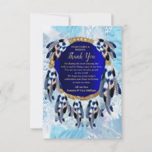 Exotic Blue Dream Catcher Danke Karte