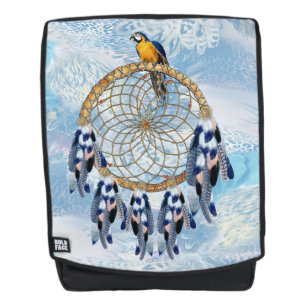 Exotic Blue Dream Catcher Flitterwochen Geschenk Rucksack