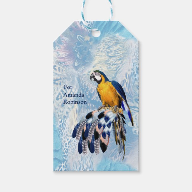 Exotic Blue Dream Catcher Geschenkanhänger (Vorderseite)
