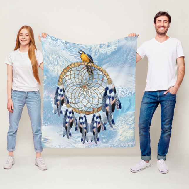 Exotic Blue Dream Catcher Wohngestaltung Fleecedecke (Beispiel)