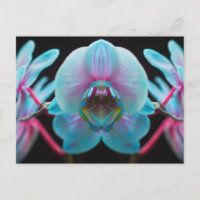 Exotic Blue Orchid Reflection