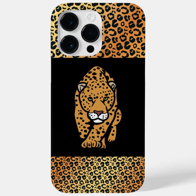 Exotic Bold Leopard Illustration & Skin Pattern Case-Mate iPhone Hülle (Rückseite)