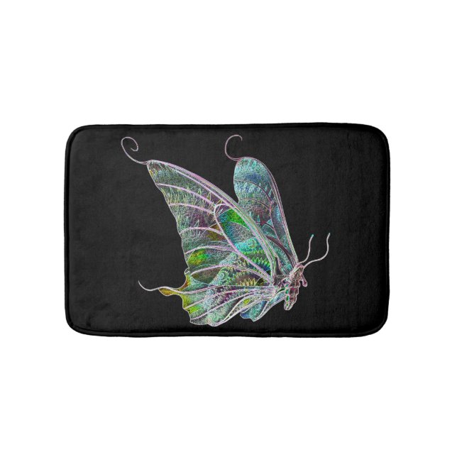 Exotic Butterfly Bath Mat Badematte (Vorderseite)
