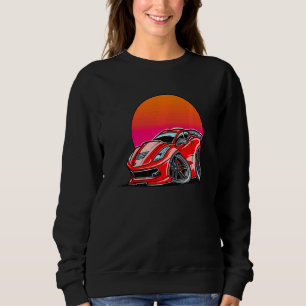 Exotic Car Turbo Sports Sunset Car Sweatshirt