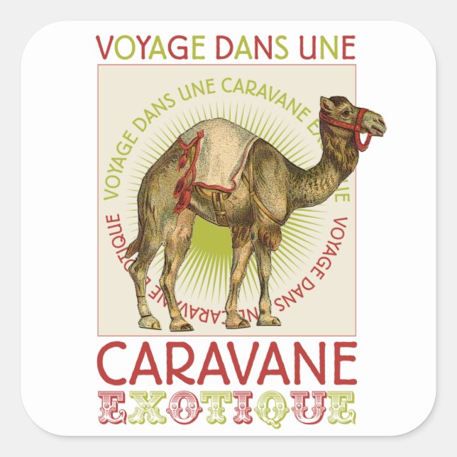 Exotic Caravan Camel Stickers (Vorderseite)
