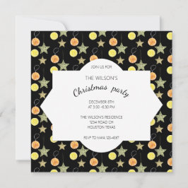 Exotic Christmas Citrus Fresh Party Einladung
