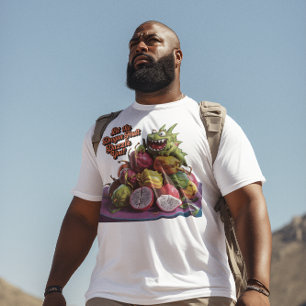 Exotic Dragon Frucht schmückend Holztisch T-Shirt