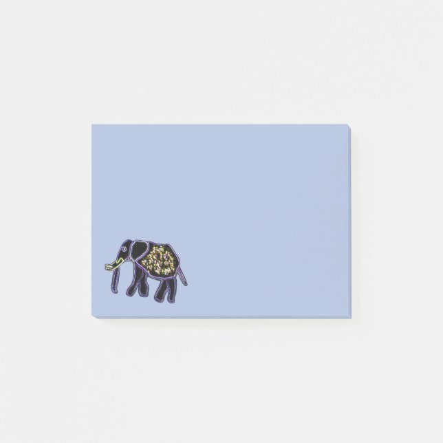 Exotic Elephant Post-it Klebezettel (Vorderseite)