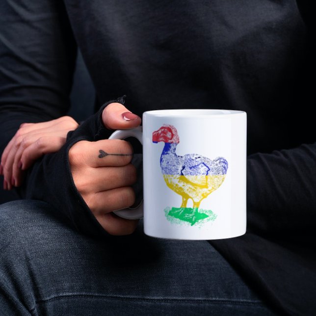 Exotic Extinct Dodo Bird Illustration Mauritius Kaffeetasse (Von Creator hochgeladen)