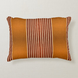 Exotic Faux Snake Leather & Linear Stripe Pumpkin  Dekokissen