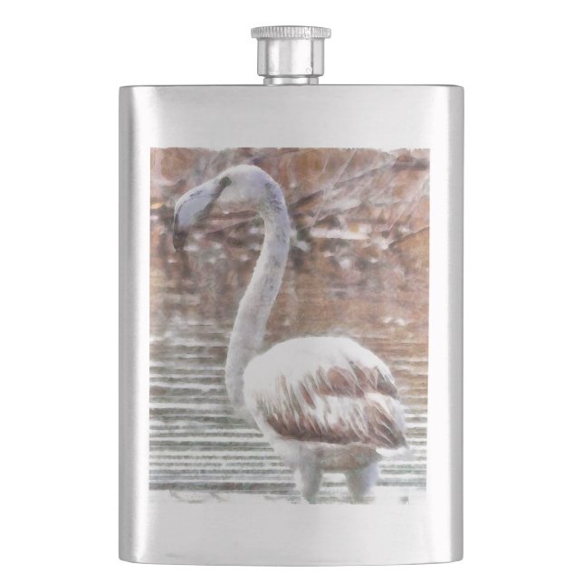 Exotic Flamingo Flachmann (Vorderseite)