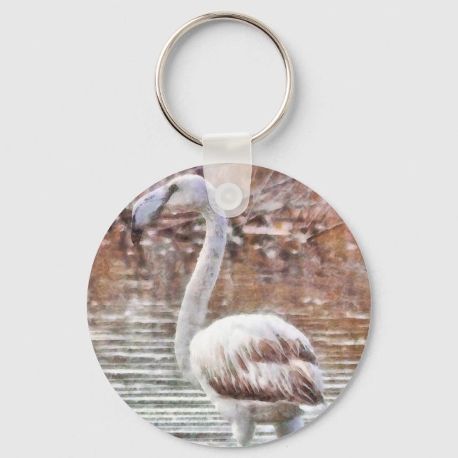 Exotic Flamingo Schlüsselanhänger (Vorderseite)