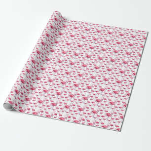 Exotic Flamingo Wassercolor Bird Geschenkpapier