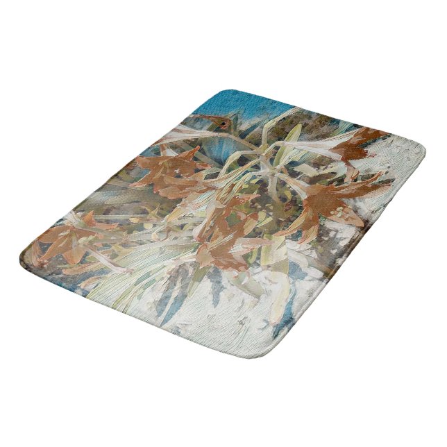 Exotic Floral Badematte (Schrägansicht)