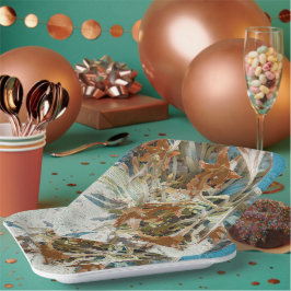 Exotic Floral Pappteller