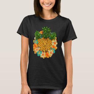 Exotic Frucht Summer Vibes Tropische Blume Pineap T-Shirt