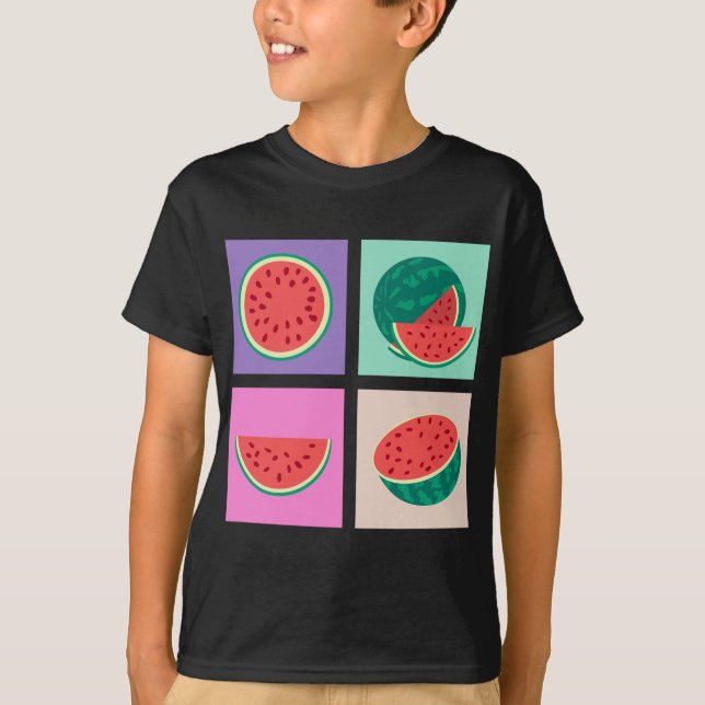 Exotic Fruit Pop Kunst, Dichtung und Musik T-Shirt (Vorderseite)