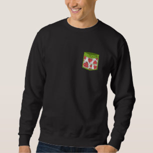 Exotic Fruit Tropical Summer Vacacation Pocket Was Sweatshirt