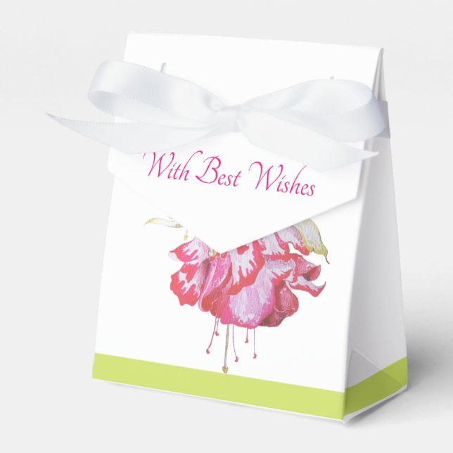 Exotic Fuchsias auf einer Gefälligkeitsbox Geschenkschachtel (Vorderseite)
