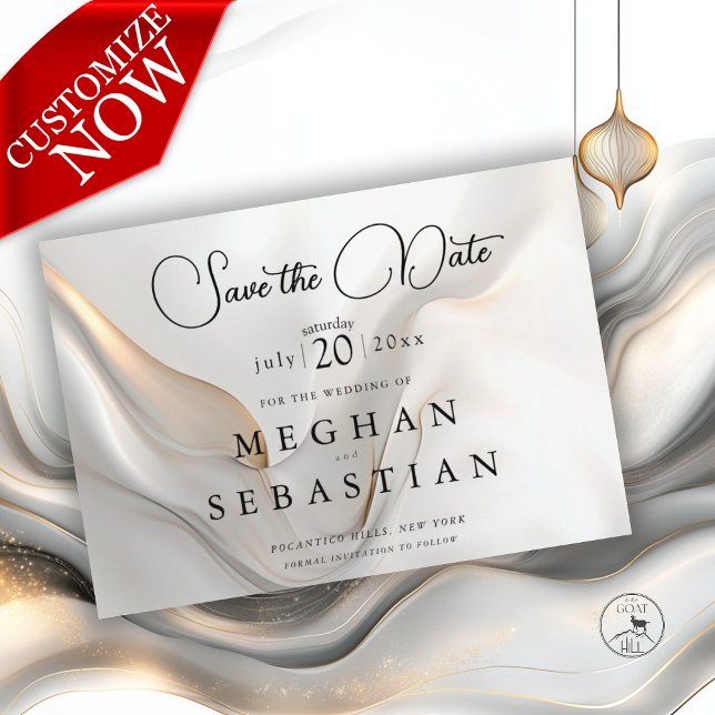 Exotic-Gold-Holzkohle Arabian-Flair Save The Date (Von Creator hochgeladen)