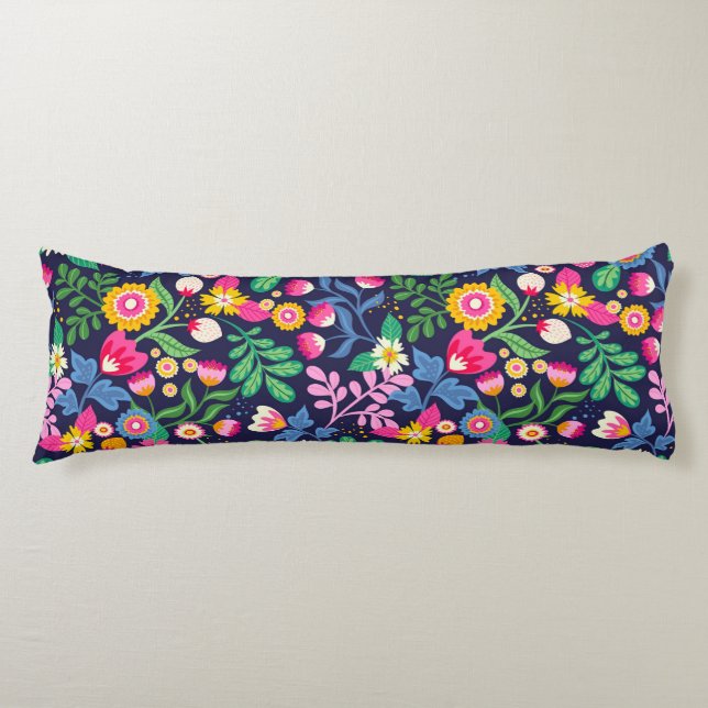 Exotic Hand Painted Floral Pattern-48330 Seitenschläferkissen (Vorderseite)