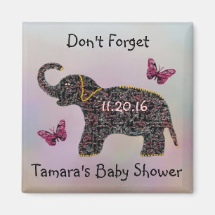 Exotic Jewel Elephant speichern das Date Magnet