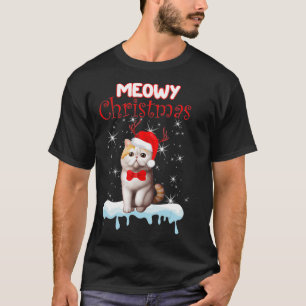 Exotic Kurzhaar Weihnachten Niedliche Katzenbaum p T-Shirt