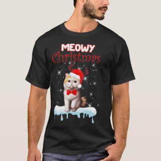 Exotic Kurzhaar Weihnachten Niedliche Katzenbaum p T-Shirt