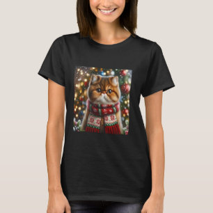 Exotic Kurzhaar Weihnachtskatze T-Shirt Feline App