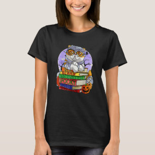 Exotic Kurzhaarkatze Mummy Halloween Hexenkürbis T-Shirt