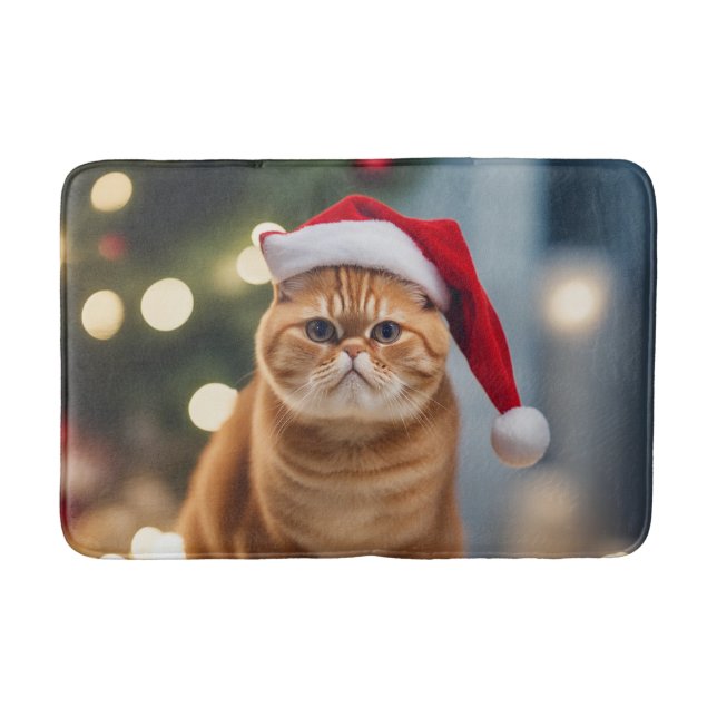 Exotic Kurzweihnachtsfest Badematte (Vorderseite)